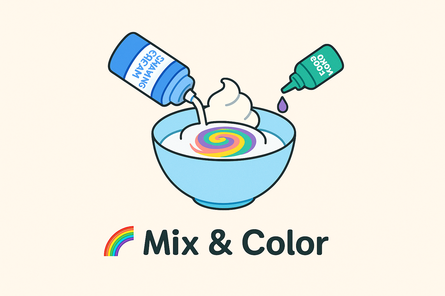 🌈 섞고 색칠하기